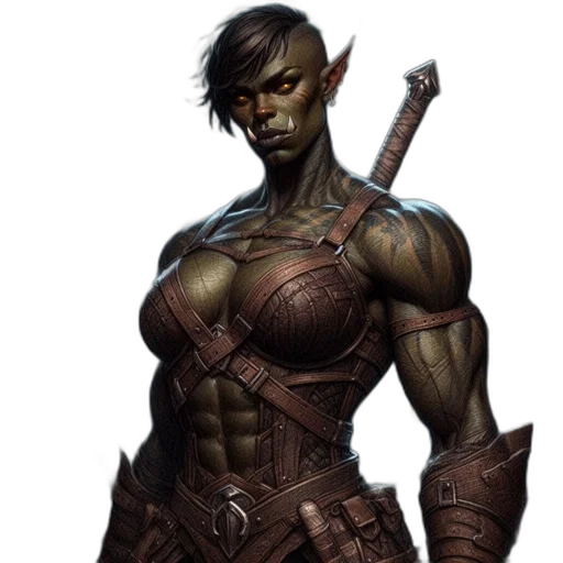 fantasy art, concept art, comic book art, photorealistic transparent PNG cut-out