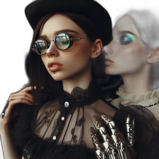 jacket, mask, face, jewelry transparent PNG cut-out