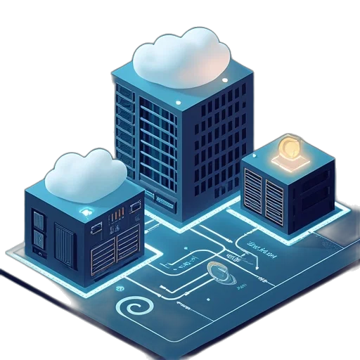 building, typical, home, network transparent PNG cut-out