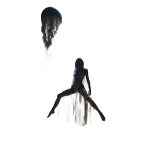 hair, creature, dress, concept art transparent PNG cut-out