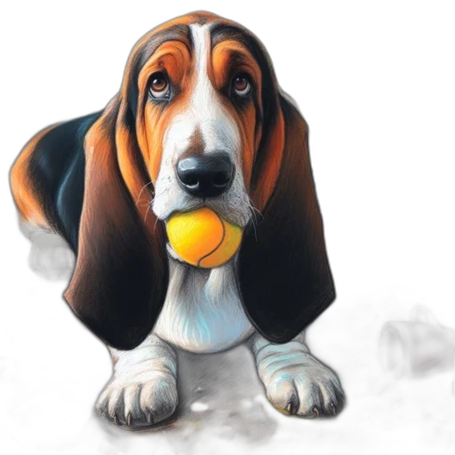 animal, photorealistic, watercolor, oil painting transparent PNG cut-out