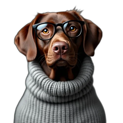 staff, animal, face, jacket transparent PNG cut-out