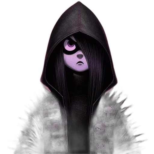 mask, jacket, face, staff transparent PNG cut-out