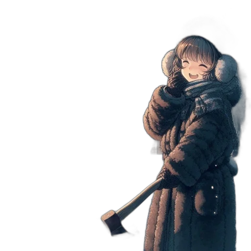 weapon, sword, staff, jacket transparent PNG cut-out