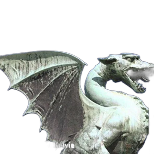 dragon, creature, animal, staff transparent PNG cut-out