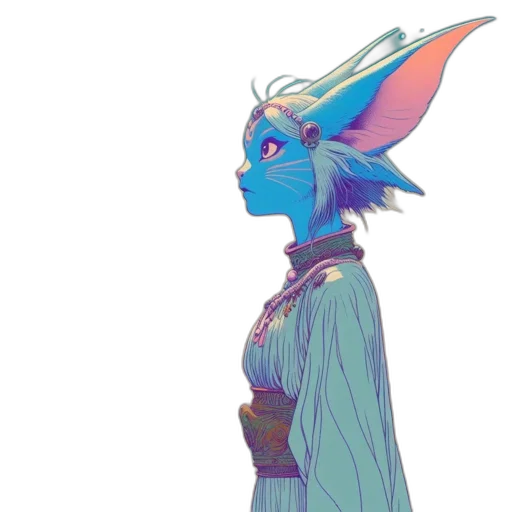 staff, mask, dress, dragon transparent PNG cut-out