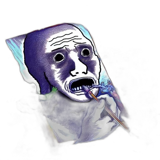 mask, face, creature, umbrella transparent PNG cut-out