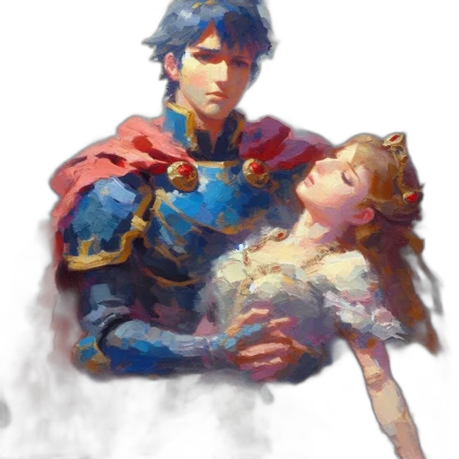 crown, sword, dress, watercolor transparent PNG cut-out