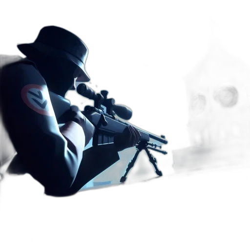 weapon, staff, robot, hat transparent PNG cut-out