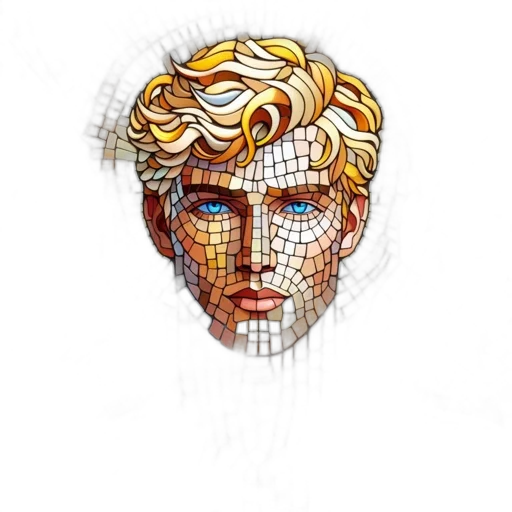 face, mask, crown, hair transparent PNG cut-out