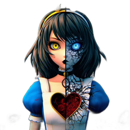 mask, robot, dress, flower transparent PNG cut-out