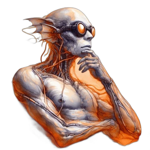 creature, mask, face, concept art transparent PNG cut-out