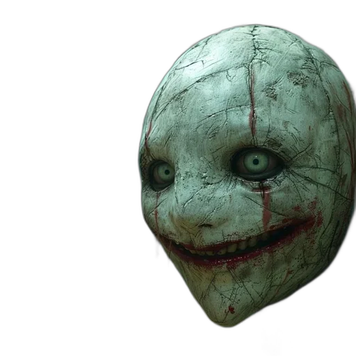 mask, face, creature, 3d render transparent PNG cut-out