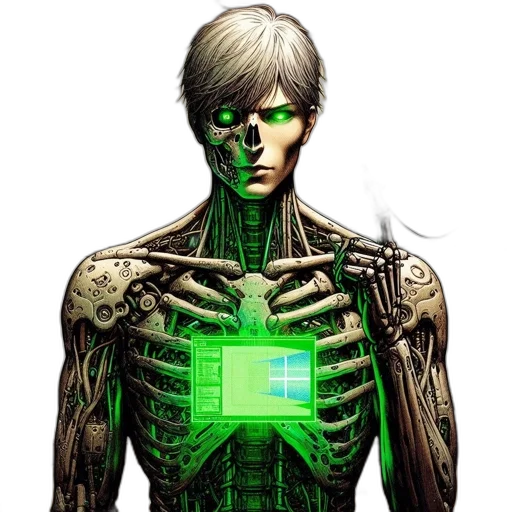 robot, cyberpunk, comic book art, concept art transparent PNG cut-out