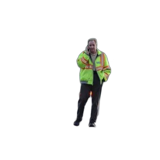 jacket, staff, umbrella, creature transparent PNG cut-out
