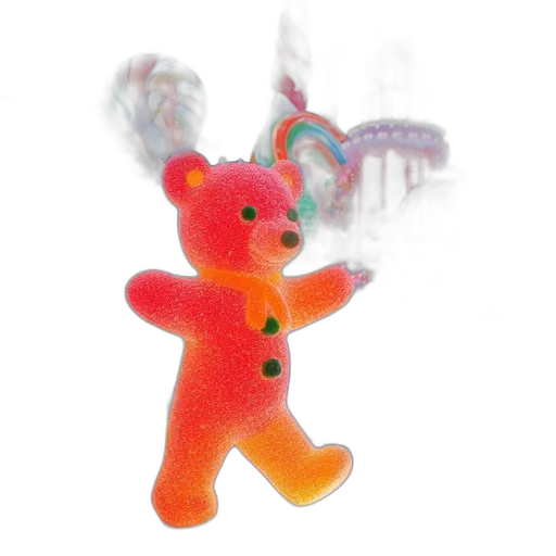 staff, creature, 3d render, magical transparent PNG cut-out