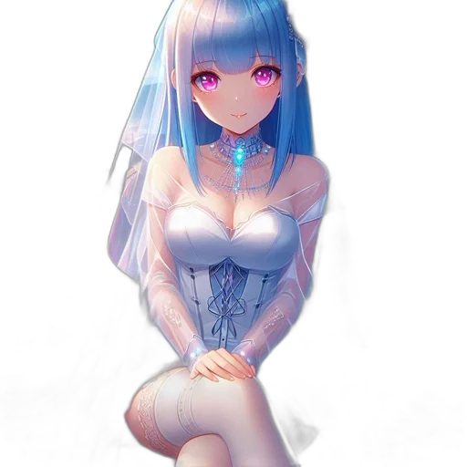 dress, robot, staff, sword transparent PNG cut-out