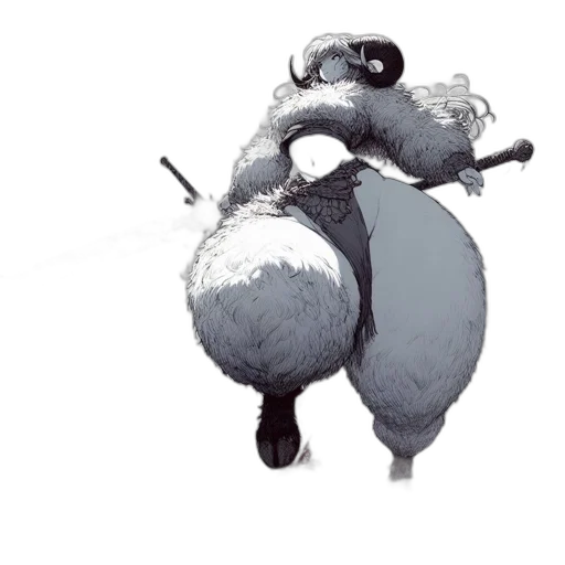 staff, sword, weapon, creature transparent PNG cut-out