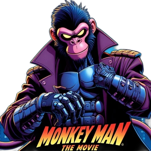 jacket, mask, animal, comic book art transparent PNG cut-out