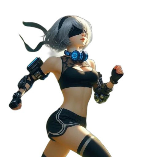 robot, weapon, concept art, 3d render transparent PNG cut-out