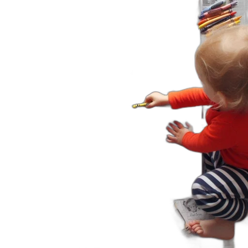 young, child, colorful, clothes transparent PNG cut-out
