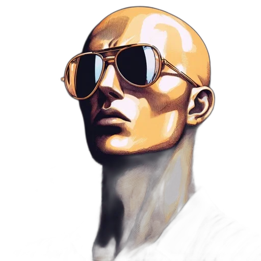 face, mask, jacket, robot transparent PNG cut-out