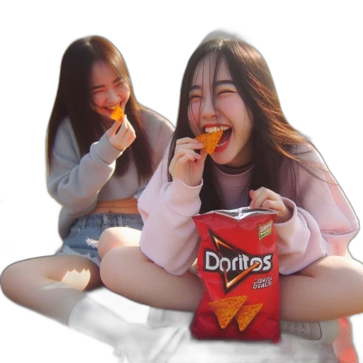 food, creature, two, young transparent PNG cut-out