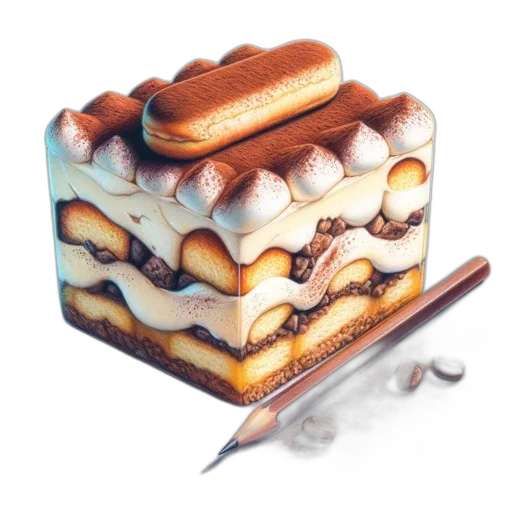 food, crown, photorealistic, 3d render transparent PNG cut-out