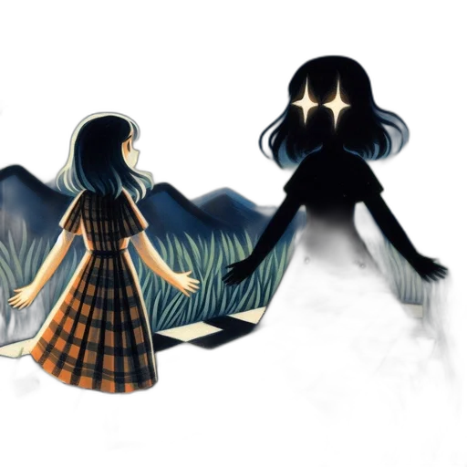dress, concept art, anime, fantasy art transparent PNG cut-out