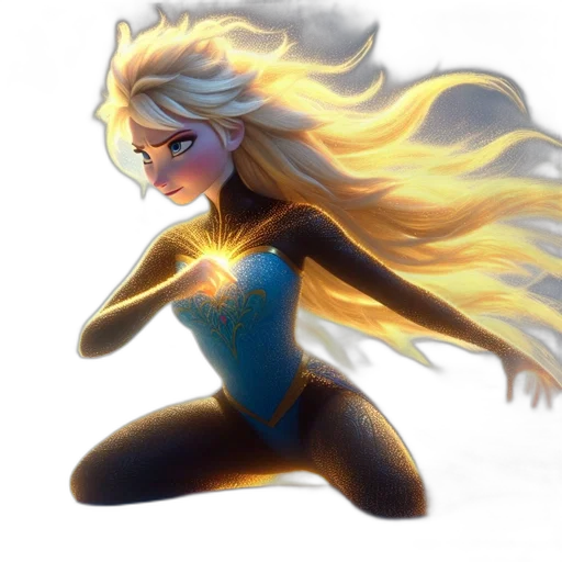 hair, concept art, comic book art, fantasy art transparent PNG cut-out
