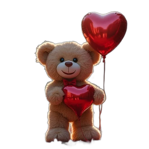 3d render, photorealistic, teddy, bear transparent PNG cut-out