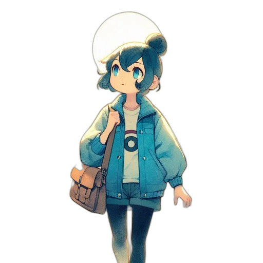 jacket, staff, hat, dress transparent PNG cut-out