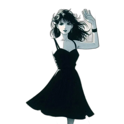 dress, staff, cartoon, concept art transparent PNG cut-out
