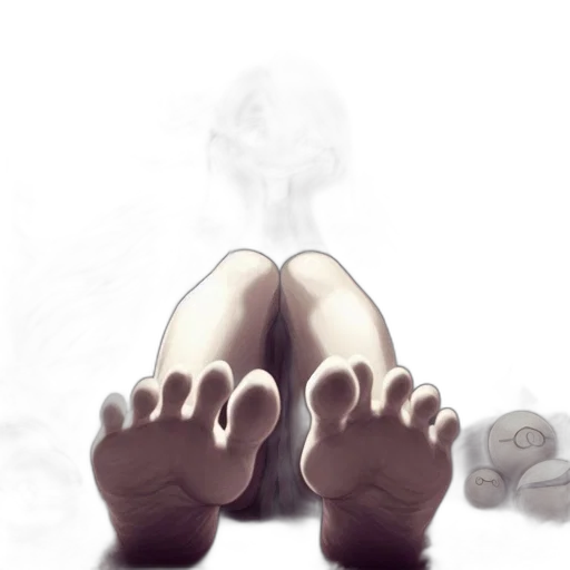 shoes, mask, creature, face transparent PNG cut-out