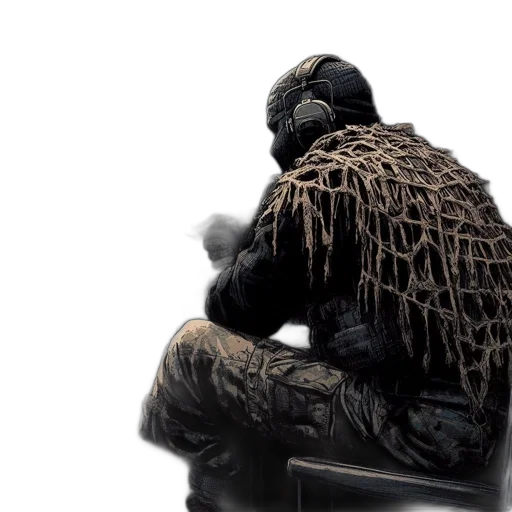 hair, creature, concept art, 3d render transparent PNG cut-out