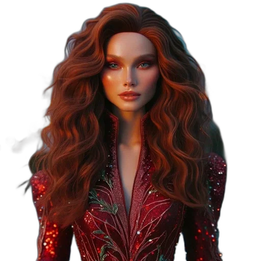 hair, dress, fantasy art, concept art transparent PNG cut-out