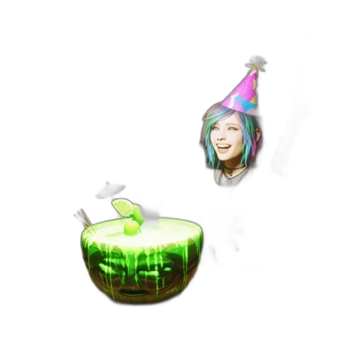 crown, hat, food, staff transparent PNG cut-out