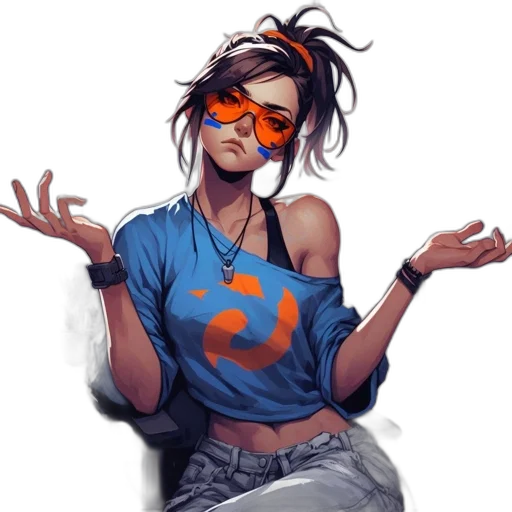 face, comic book art, concept art, pixel art transparent PNG cut-out