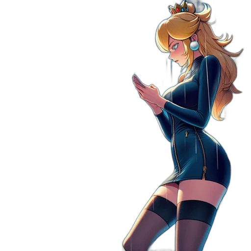 crown, dress, staff, concept art transparent PNG cut-out