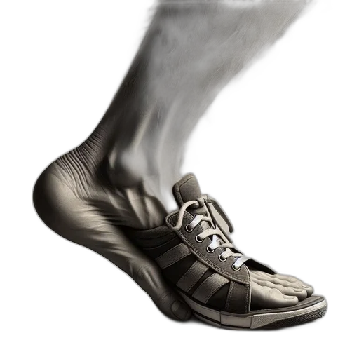 shoes, photorealistic, 3d render, concept art transparent PNG cut-out