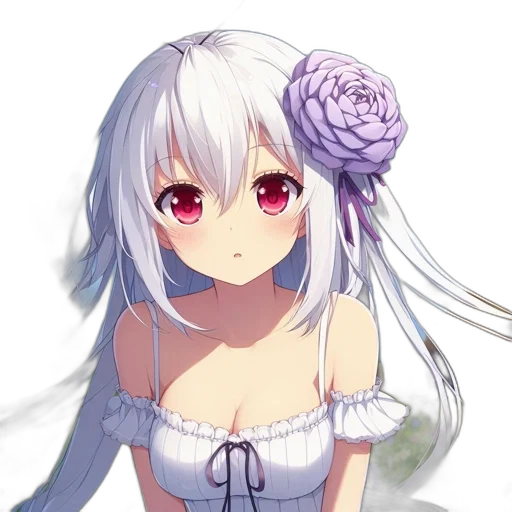 dress, flower, robot, face transparent PNG cut-out