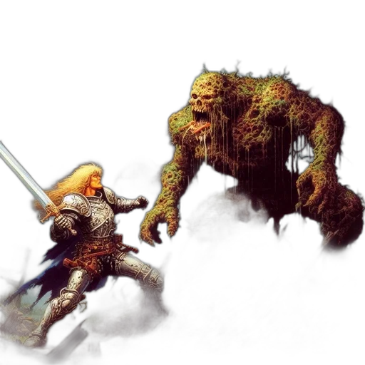 creature, concept art, fantasy art, pixel art transparent PNG cut-out