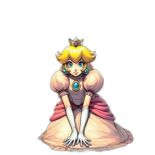 crown, dress, staff, weapon transparent PNG cut-out
