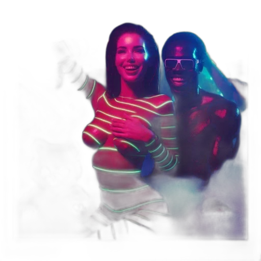 vaporwave, concept art, 3d render, photorealistic transparent PNG cut-out