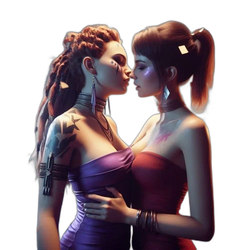 dress, jewelry, fantasy art, concept art transparent PNG cut-out