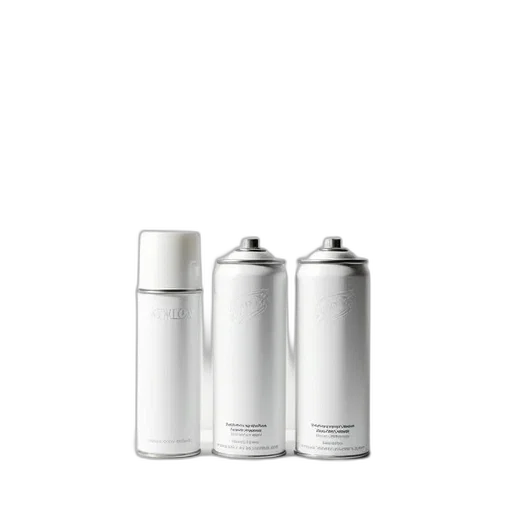 bottle, 3d render, monochrome, krylon transparent PNG cut-out