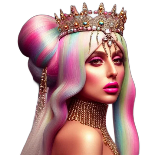 crown, hair, jewelry, concept art transparent PNG cut-out