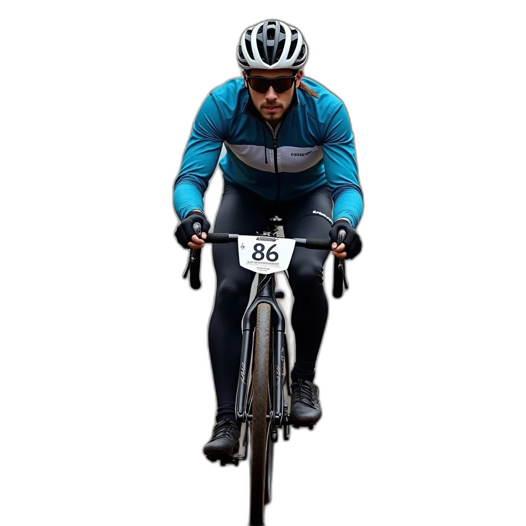 jacket, cyclist, riding, dirt transparent PNG cut-out