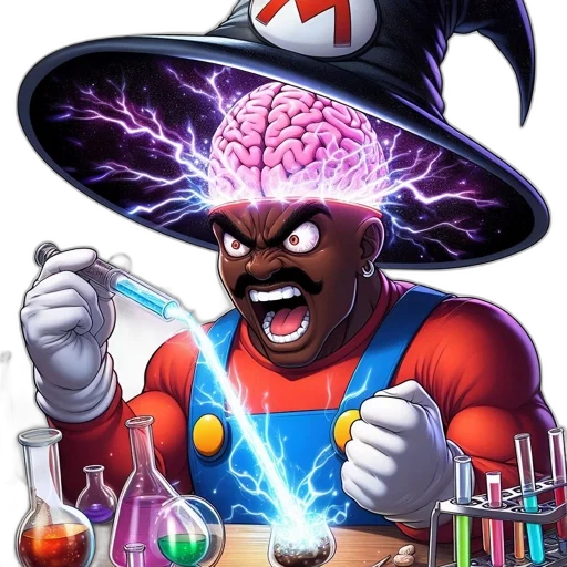 hat, staff, comic book art, concept art transparent PNG cut-out