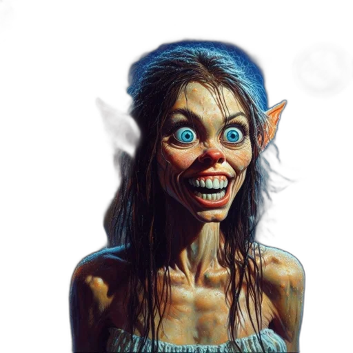 face, creature, mask, staff transparent PNG cut-out